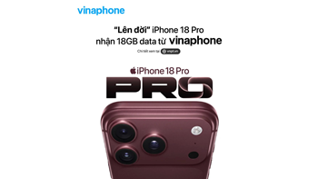Lên đời iPhone - Nhận ngay 18GB DATA tốc độ cao từ VinaPhone