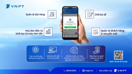 VNPT Sổ bán hàng: Phần mềm quản lý bán hàng trên điện thoại, tích hợp hóa đơn và kê khai THUẾ