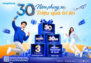 30 Năm Phụng Sự - Triệu Quà Tri Ân: Đặc quyền Hội viên VinaPhone Plus