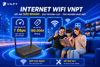 VNPT thông báo điều chỉnh gói cước Internet từ 1/5/2026