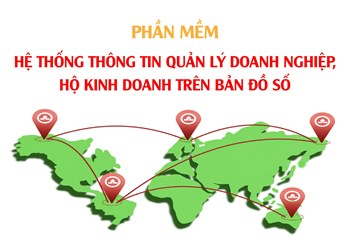Hệ thống thông tin quản lý doanh nghiệp, hộ kinh doanh trên bản đồ số