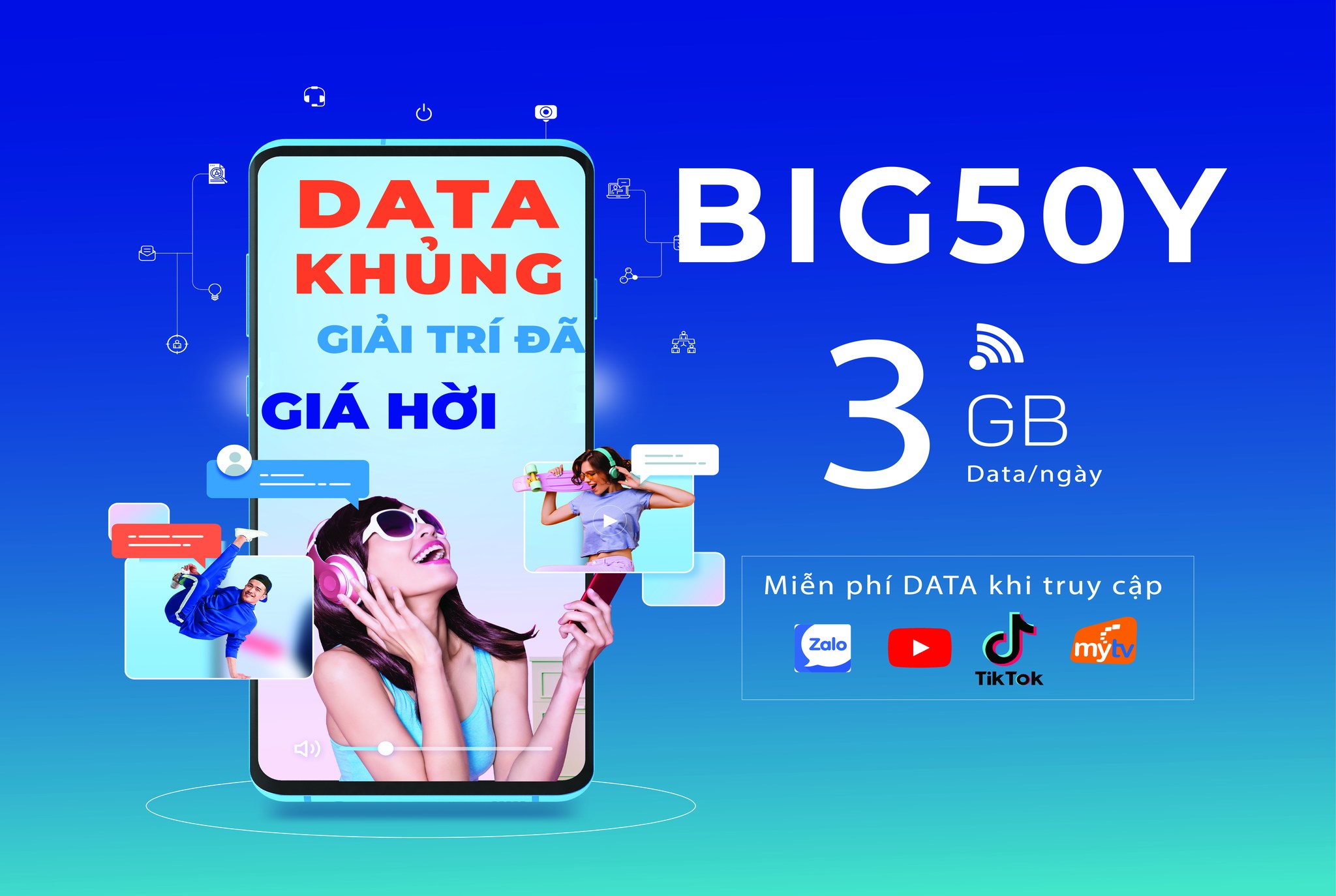 SIM BIG50Y - DATA KHỎE CƯỚC RẺ